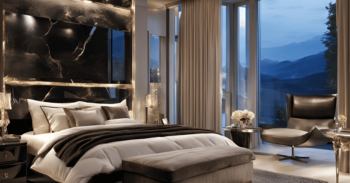 Billionaire Modern Glamorous Luxury Bedroom: Elegant Modern Luxury Design Inspirations