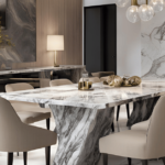 Marble Dining Table Set