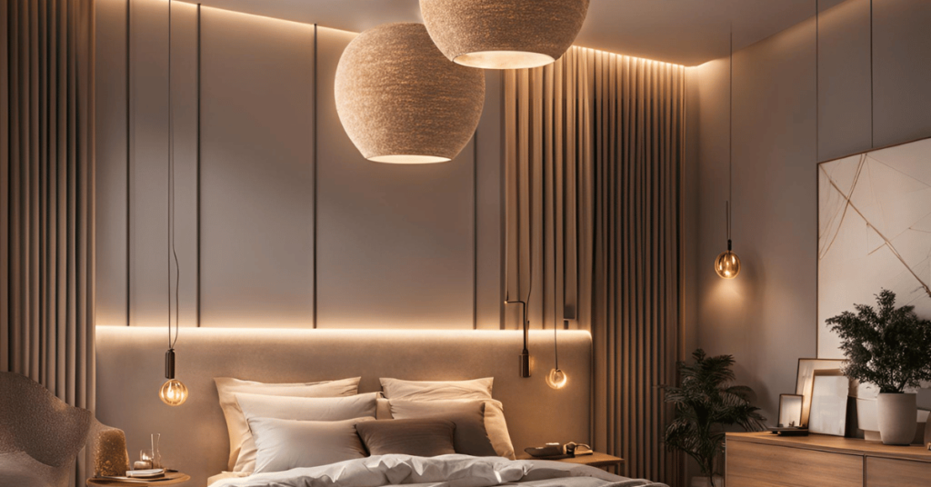 Statement Lighting for bedroom